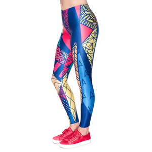 Leggings et hauts de yoga pour femmes, taille XL, vêtements de sport en spandex avec impression par sublimation, vêtements de fitness pour femmes, 100% coton - Product Image 3