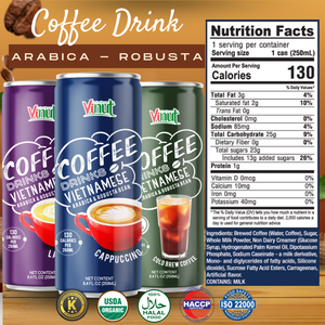 Vietnam Iced Coffee Drink 250ml Arabica & Robusta VINUT Fabricante Diseño de muestra gratis, mejor precio al por mayor, OEM/ODM - Product Image 2
