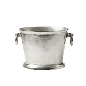 Enfriador de Cerveza Metálico con Acabado Plateado, Cubo de Hielo de Aluminio para Champán, Tendencia en Bares y Discotecas, Enfriador de Vino para Fiestas Nocturnas - Product Image 1