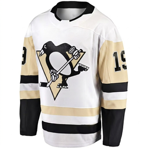 Camiseta de hockey sobre hielo personalizada de manga larga, transpirable, de secado rápido, con número y logotipo del equipo, ropa deportiva de entrenamiento para hombre. - Product Image 1
