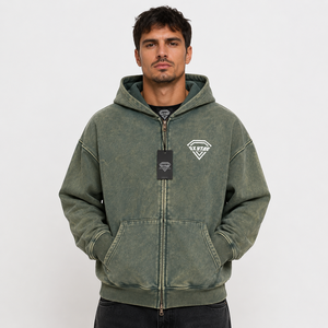 Heavyweight <b>Men's</b> Acid Wash <b>Pullover</b> Hoodie Oversized Custom Print Logo Breathable Premium Hoodie with Comfortable Hood Collar - Product Image 1