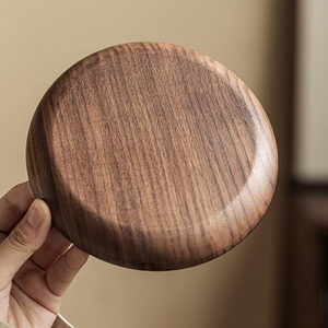 Plato de Madera para Servir Aperitivos y Postres, Vajilla Minimalista, Plato para Servir Té, Decoración Rústica para Cocina - Product Image 2