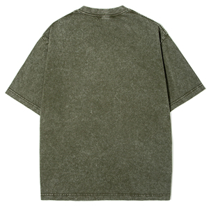 Camisetas de Algodón Personalizadas de Alta Calidad para Hombre, Camisetas Blancas 100% Algodón para Impresión, Camisetas Oversize con Lavado Ácido - Product Image 6
