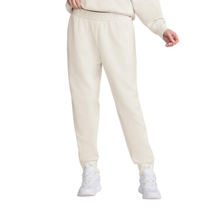 Women's Crew Neck Sweatshirt and Tapered Jogger <b>Trousers</b> Two Piece Relaxed Tracksuit Elastic Waist Ribbed Cuffs Long Sleeve Sets - Product Image 4