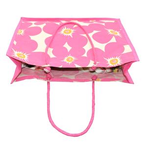 Sac en coton de jute écologique avec poignée en corde, grand sac de plage imprimé floral, design attrayant, taille unique, sacs promotionnels - Product Image 6