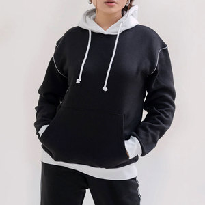 Survêtements élégants pour femmes, style streetwear, à manches longues, en molleton de coton respirant, avec épaules tombantes, pour l'hiver, vente en gros - Product Image 6