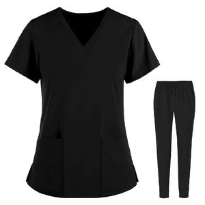 Conjuntos de Uniformes Médicos de Poliéster y Spandex Antiarrugas para Mujer, Traje de Enfermera para Clínica Dental, Salón de Belleza y Spa - Product Image 3