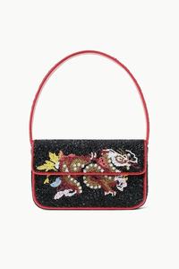 Nuevo Bolso de Hombro con Cuentas a Cuadros, Color Naranja Pastel, Cuentas Crema, Estilo Francés Vintage, Hecho a Mano, para Fiestas Nocturnas, Suave, para Mujer - Product Image 3