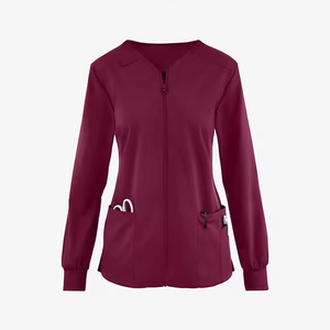 Veste de travail médicale pour femme en tissu peigné, couleurs dégradées élégantes, très vendue, de haute qualité, style jogger, pour hôpital - Product Image 1