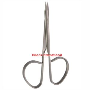 Tijeras Quirúrgicas Curvas de Acero Inoxidable BISONS para Disección de Tejidos Delicados, Instrumento de Cirugía Plástica - Product Image 1