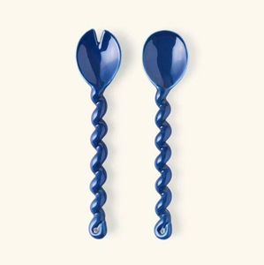 Ensemble de saladiers en résine bicolore indiens, 2 pièces, faits à la main, décoratifs, pour la cuisine et la restauration, ensemble de service de saladiers commercial - Product Image 1