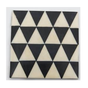 Ensemble de 4 sous-verres en incrustation d'os de haute qualité motif moderne thé café boisson de table ustensiles de cuisine sous-verre doué décor à la maison - Product Image 2