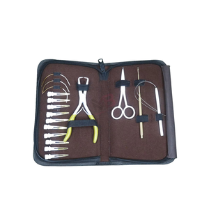 Kit d'outils de pose d'extensions capillaires personnalisé de haute qualité – Ciseaux-pinces de petite taille exceptionnels avec outils à boucle et pinces pour usage en salon – L'achat idéal - Product Image 5