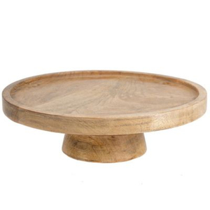 Factory Direct Handcrafted Round Wooden Cake Stand Pedestal Holder for Weddings Birthdays and Party Events Home Decoration - Product Image 4