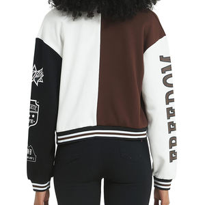 Chaqueta Varsity de Moda para Mujer, Estilo Universitario, Chaqueta Bomber Informal, Ligera y Moderna para Otoño y Primavera, Ropa de Calle - Product Image 3