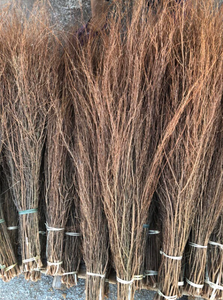 Escoba batidora vietnamita duradera hecha de tallos de ajenjo y mango de bambú para limpieza al aire libre y decoración de Halloween - Product Image 4