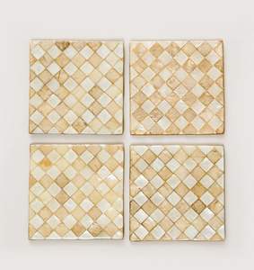 Posavasos de porcelana con incrustaciones de hueso de alta demanda, artesanía en porcelana, a un precio muy bajo y competitivo. - Product Image 1