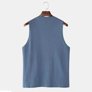 Camiseta sin Mangas para Hombre, Mezcla de Algodón, Ligera, Transpirable, Informal, para Verano, Proveedor Mayorista - Product Image 4