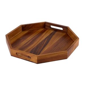 Bandeja de servir funcional de madera con acabado de madera premium para servicio en comedor, cocina, restaurante y cafetería. - Product Image 2
