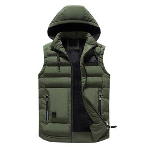 Street wear imprimé rembourré gilet manteau hiver chaud rembourré gilet veste pour hommes avec le dernier design 2023. - Product Image 5