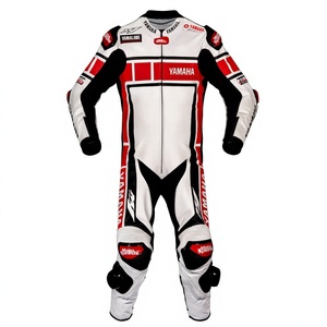 ชุดแข่งรถมอเตอร์ไซค์ Ramaha MotoCP 1 ชิ้น หนังวัว/หนังจิงโจ้ สำหรับขี่มอเตอร์ไซค์/จั๊มสูทมอเตอร์ไซค์/ชุดนักขี่มอเตอร์ไซค์ ระดับเกราะป้องกัน 2 - Product Image 1