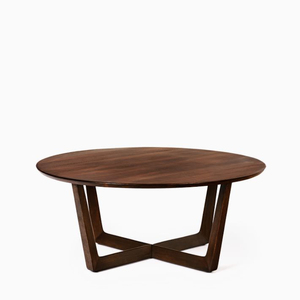 Industrial Round Shape Metal And Wooden Coffee <b>Table</b> Black & <b>Brown</b> Finished For Home Living Room Decorative Furniture - Product Image 2