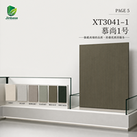 Panneau MDF hydrofuge mélaminé avec placage bois Jinbase Muse Olive 18mm E0 1220x2440mm pour mobilier d'hôtel et de bureau