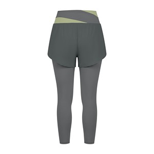Seamless yoga <b>leggings</b> women Four-way stretch workout pants Solid color fitness wear High waist overlay <b>leggings</b> - Product Image 2