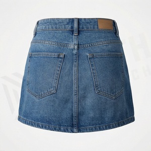 Fashionable Breathable Womens Denim Shorts 100% Cotton Casual Drawstring Closure Customized Colors Premium Clothing - Product Image 2