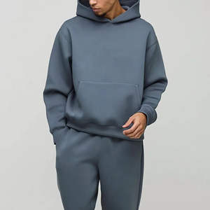 Customized logo Blank Sweat Suit Track <b>Men</b> Plain Tracksuit Training Fitness Sports Trousers Two 2 Piece Set <b>Men</b> Tracksuit - Product Image 4