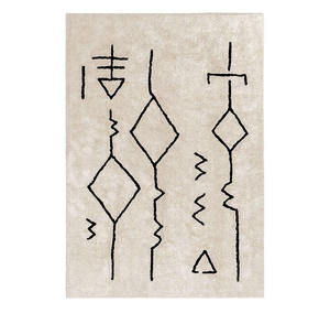 Tapis de jute moderne de luxe tissé à la main en fibres naturelles pour le salon chambre à coucher élégant et doux ensemble de sol en coton - Product Image 1