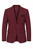 Blazer d'affaires ajusté en coton peigné de qualité supérieure, simple boutonnage, grandes tailles