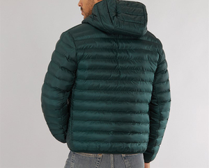 Veste matelassée à col roulé pour homme de haute qualité avec logo et couleur personnalisés, respirante, coupe-vent, grande taille, design imprimé, fermeture éclair - Product Image 2