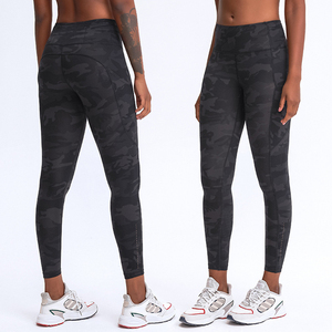 High Waist <b>Black</b> <b>Leggings</b> Full Length Seamless Knitted Spandex/Nylon/Cotton Stretch Breathable Compression Women <b>Leggings</b> - Product Image 4