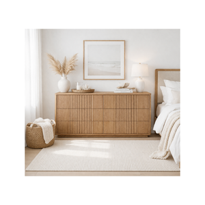 Colección LINEAR RANGE, Muebles de Madera para Dormitorio y Sala de Estar, Cómoda de Madera Duradera y Ecológica con 6 Cajones, Precio de Fábrica - Product Image 1