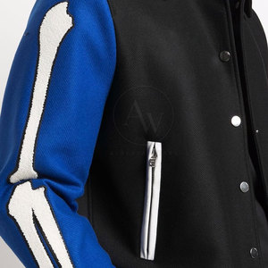 Veste d'hiver légère et respirante sur mesure, nouveau style, col rabattu, veste de style Letterman pour hommes, fabriquée au Pakistan - Product Image 5