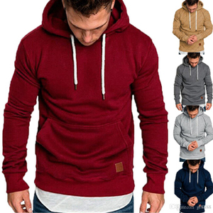 Sweat-shirts à capuche de haute qualité 100% coton Couleurs unies - Product Image 3