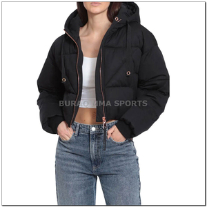 Veste matelassée imperméable personnalisée pour femme, manteau d'hiver rembourré de style designer, en nylon, pour l'extérieur - Product Image 1