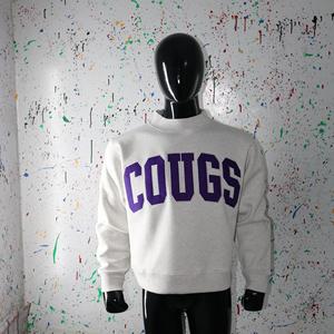Sudadera COOUGS ASH GREY con Cuello Alto, 100% PURPLE, Apliques Bordados, Cuello Ancho, URBAN PRODUCTIONS - Product Image 3