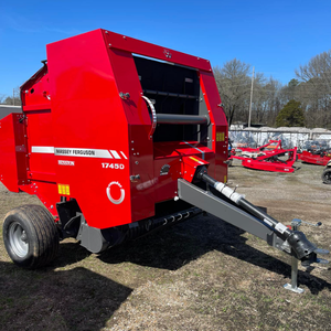 Factory-direct Round Straw Hay Baler with Engine and Motor Advanced Compression & <b>Binding</b> System High Capacity 80-120 Bales/h - Product Image 2