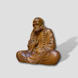 Elegante Estatua de Mago Zen de Madera de Palisandro, Escultura Religiosa Tallada a Mano para el Hogar u Oficina - Product Image 6