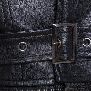 Custom Stylish High Quality Men's Motorcycle Leather Jacket for Winter <b>New</b> Zipper Style with Front Logo Leather Jacket - Product Image 6
