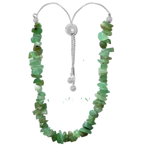 Brazalete fino de Plata de Ley 925 Chrysoprase Rough Cut Bolo Bracelet con ajuste de alambre flexible suave Regalo para mujeres en caja de regalo - Product Image 1