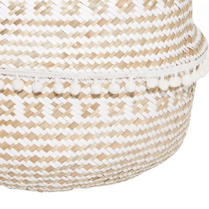 Large Designer Woven Macrame Basket For <b>Laundry</b> Clothes Storage And Aesthetic Home Decor Organizer Wholesale From India - Product Image 4