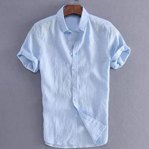 Camisas Casuales de Manga Corta para Hombre OEM 2026, Tallas XS-3XL, Estilo Urbano, Cuello con Botones, Color Sólido, para Vacaciones - Product Image 3