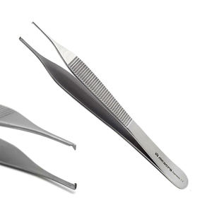 4 pièces d'instruments de microchirurgie en acier inoxydable : porte-aiguilles Castroviejo, pinces, ciseaux à ressort Noyes, pinces Adson - Product Image 5