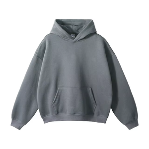 เสื้อฮู้ดดี้แฟชั่นทรงโอเวอร์ไซส์ สีพื้น หนัก 350GSM แบบสั่งทำพิเศษ ทรงหลวม ดีไซน์เรียบหรู พรีเมียม - Product Image 3