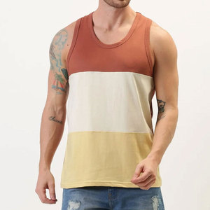 Camiseta sin mangas para hombre, estilo moderno, de algodón y poliéster, para gimnasio y fitness, en oferta online. - Product Image 1