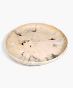 Bol de service en résine Auralisse Signature, plat à nourriture en époxy fait main de luxe pour des tables sophistiquées, cuisines contemporaines - Product Image 4