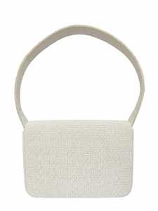 Sac de soirée à rabat fait main personnalisé en perles de rocaille avec broderie citron, vert et beige, sac à bandoulière décontracté et tendance pour femme - Product Image 3